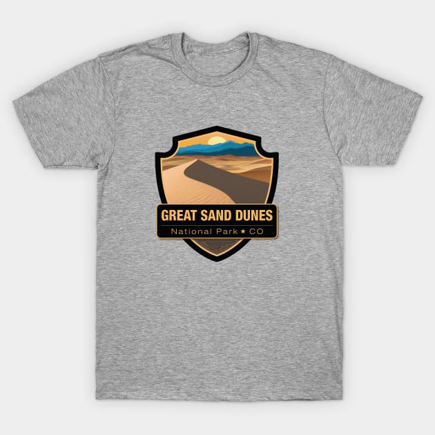 Great Sand Dunes National Park T-Shirt by Curious World